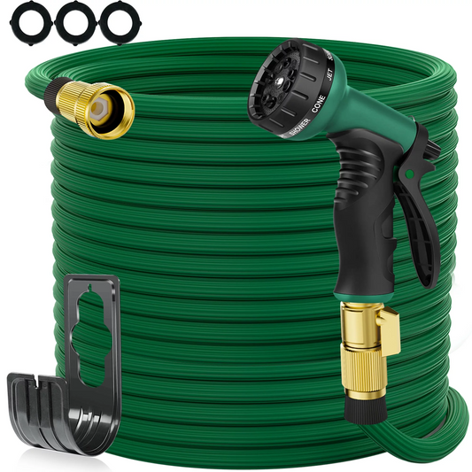 Lefree Yard Expandable Garden Hose Flexible Lightweight Water Hoses 100ft Green